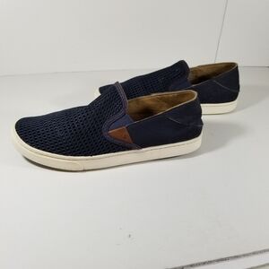 Olukai Shoes Women's Size 8 Pehuea Mesh Slip On Sneakers Blue 20271-DEDE